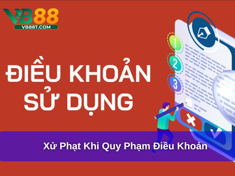 Xử phạt khi quy phạm điều khoản