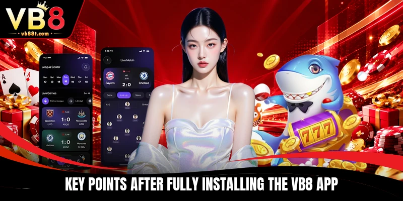 Key points after fully installing the VB8 app